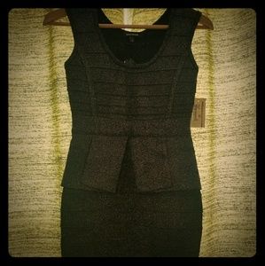 NWT bodycon cutout peplum dress